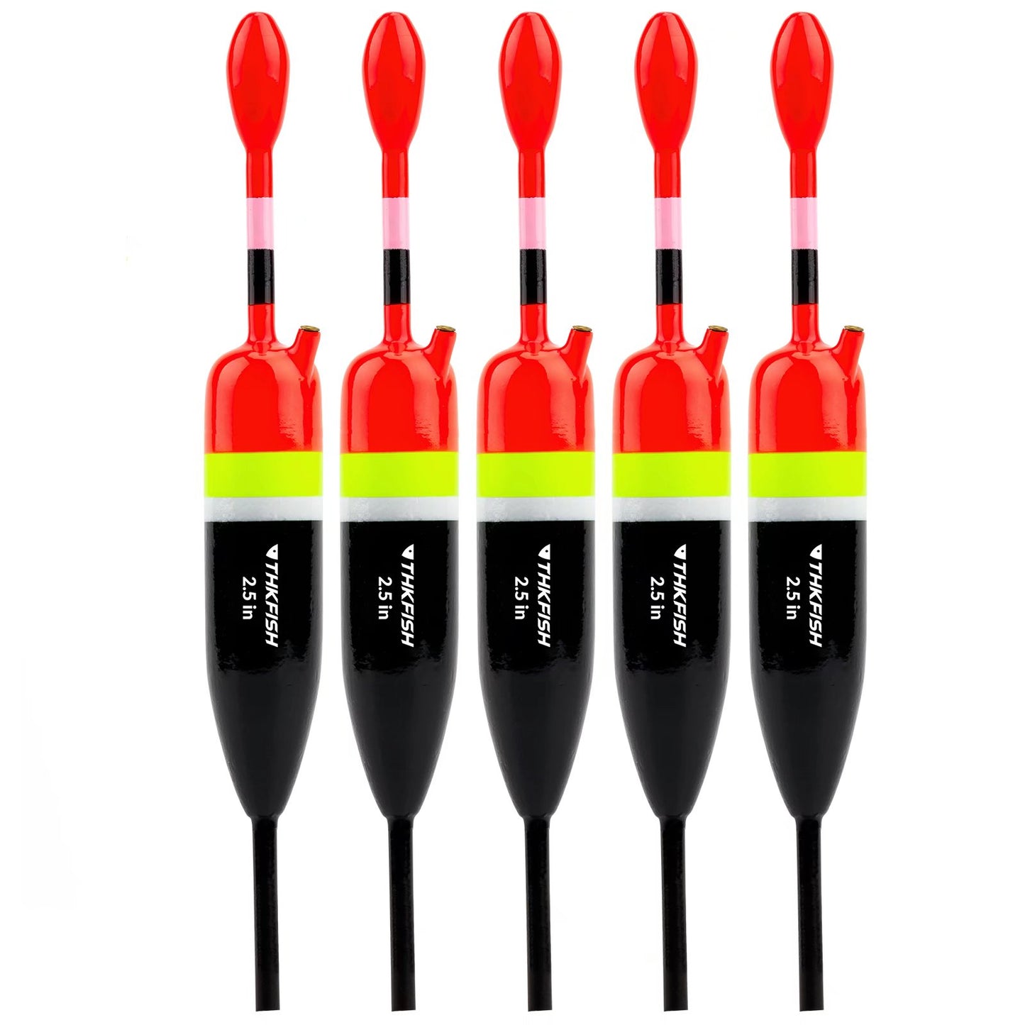 Fishing Bobbers Fishing Floats and Bobbers Slip Bobbers for Fishing Balsa Floats Crappie Fishing Bobbers Floatage 1/7Oz(1.5"X0.6"X4.58")-5Pcs