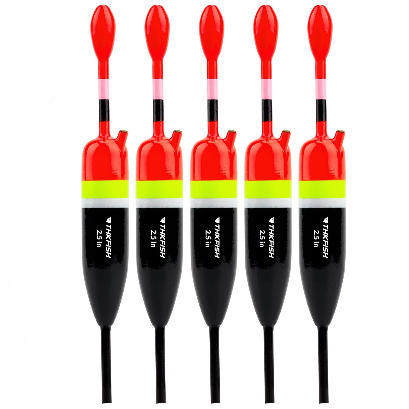 Fishing Bobbers Fishing Floats and Bobbers Slip Bobbers for Fishing Balsa Floats Crappie Fishing Bobbers Floatage 1/7Oz(1.5"X0.6"X4.58")-5Pcs