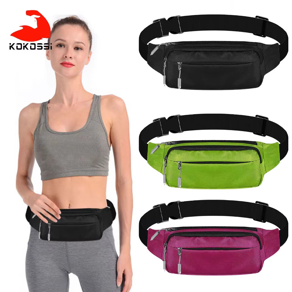 Waterproof Waist Pack Women Sports Running Waist Bag for Men Mobile Phone Holder Belt Bag Gym Fitness Travel Pouch Chest Bags