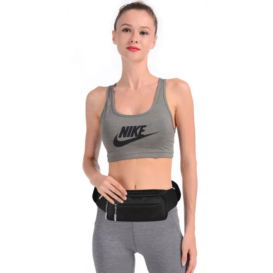 Waterproof Waist Pack Women Sports Running Waist Bag for Men Mobile Phone Holder Belt Bag Gym Fitness Travel Pouch Chest Bags