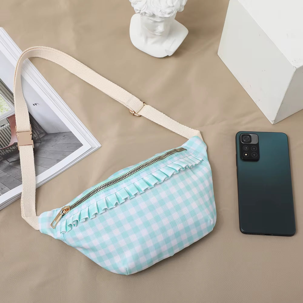 Women Fanny Pack Nylon Belt Bag Fashion Adult Waist Pack Zipper Bum Bag Adjustable Lightweight Multifunction Water-Resistant
