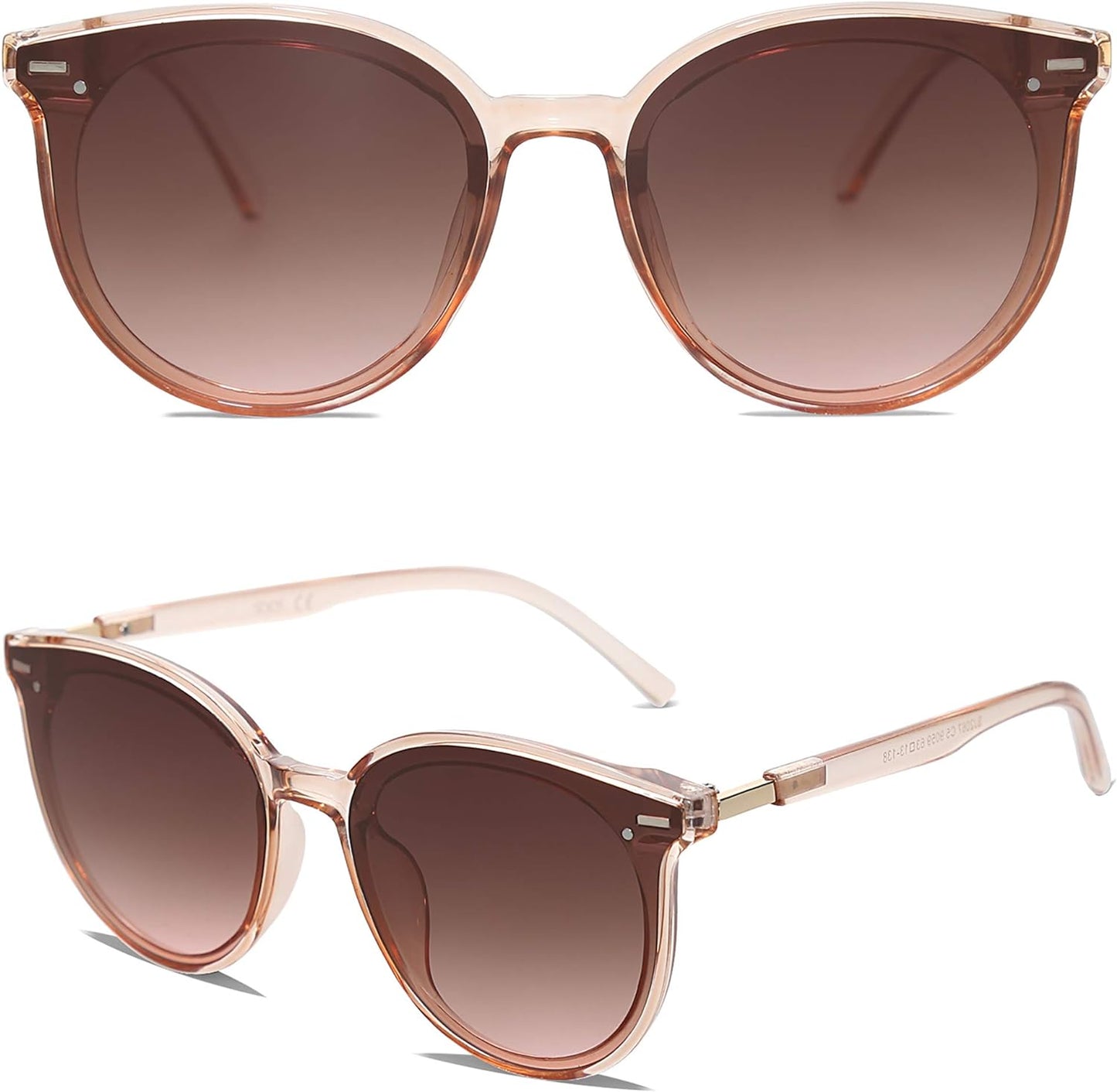 Sunglasses Womens Trendy 2025 Classic round Retro Vintage Shades Large Frame Sunnies SJ2067