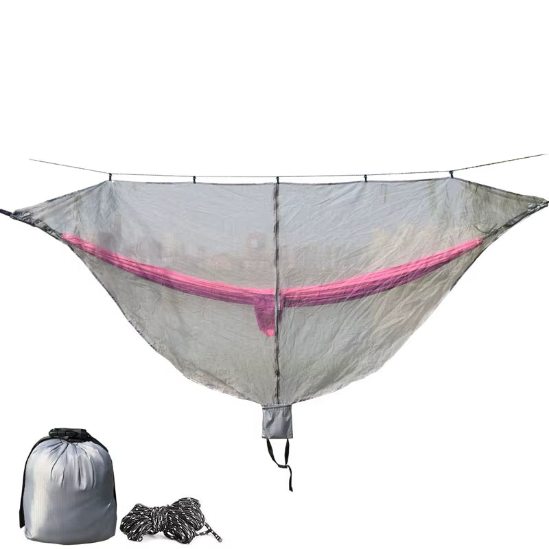 Portable Hammock Mosquito Net Camping Survival Garden Hunting Leisure Hamac Travel Double Person Hamak