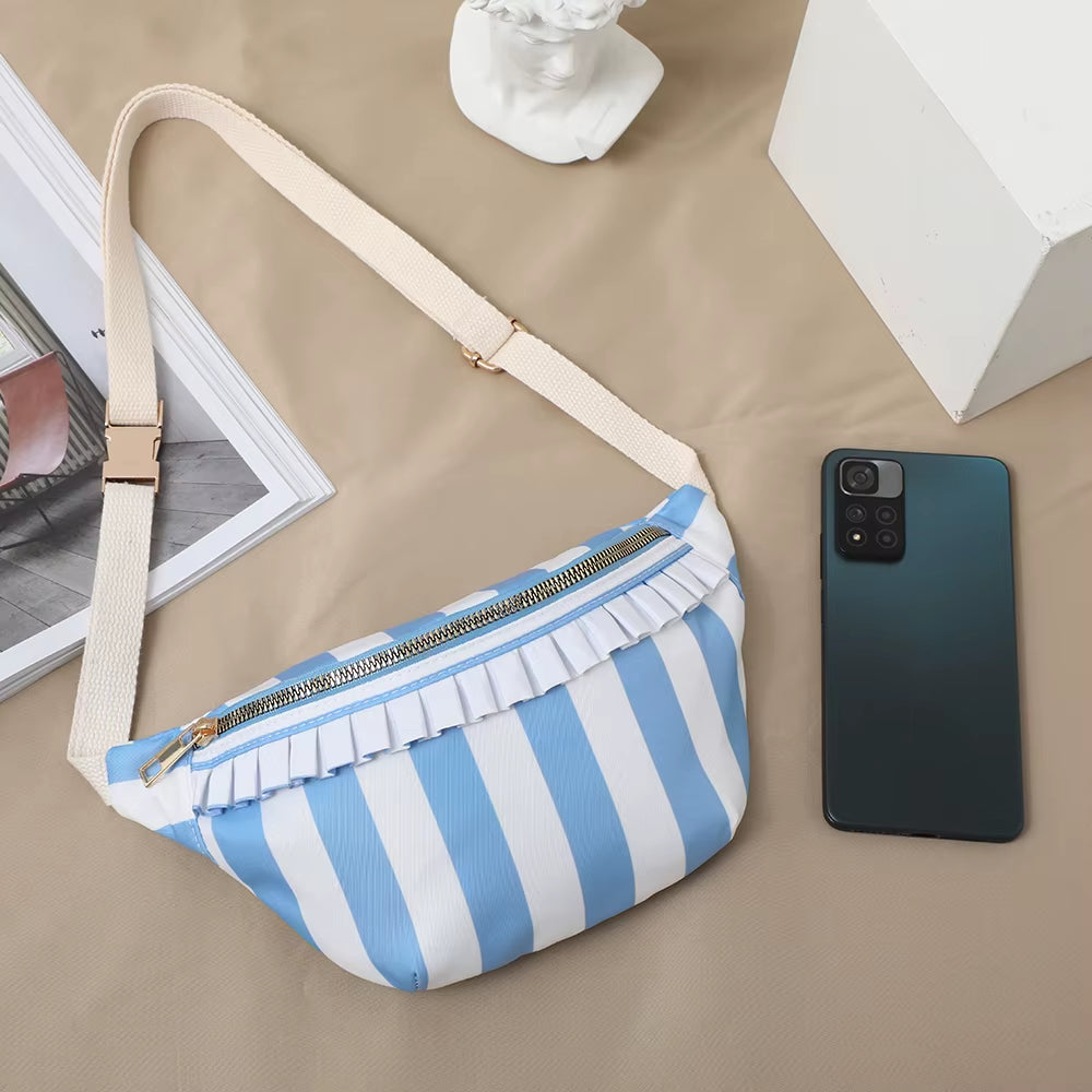 Women Fanny Pack Nylon Belt Bag Fashion Adult Waist Pack Zipper Bum Bag Adjustable Lightweight Multifunction Water-Resistant