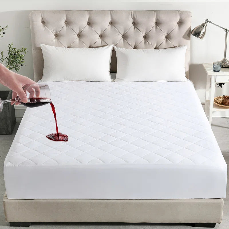 JML Bembry Premium 100% Waterproof Fitted Mattress Protector, Breathable Bed Cover Mattress Cover, Smooth Soft Washable