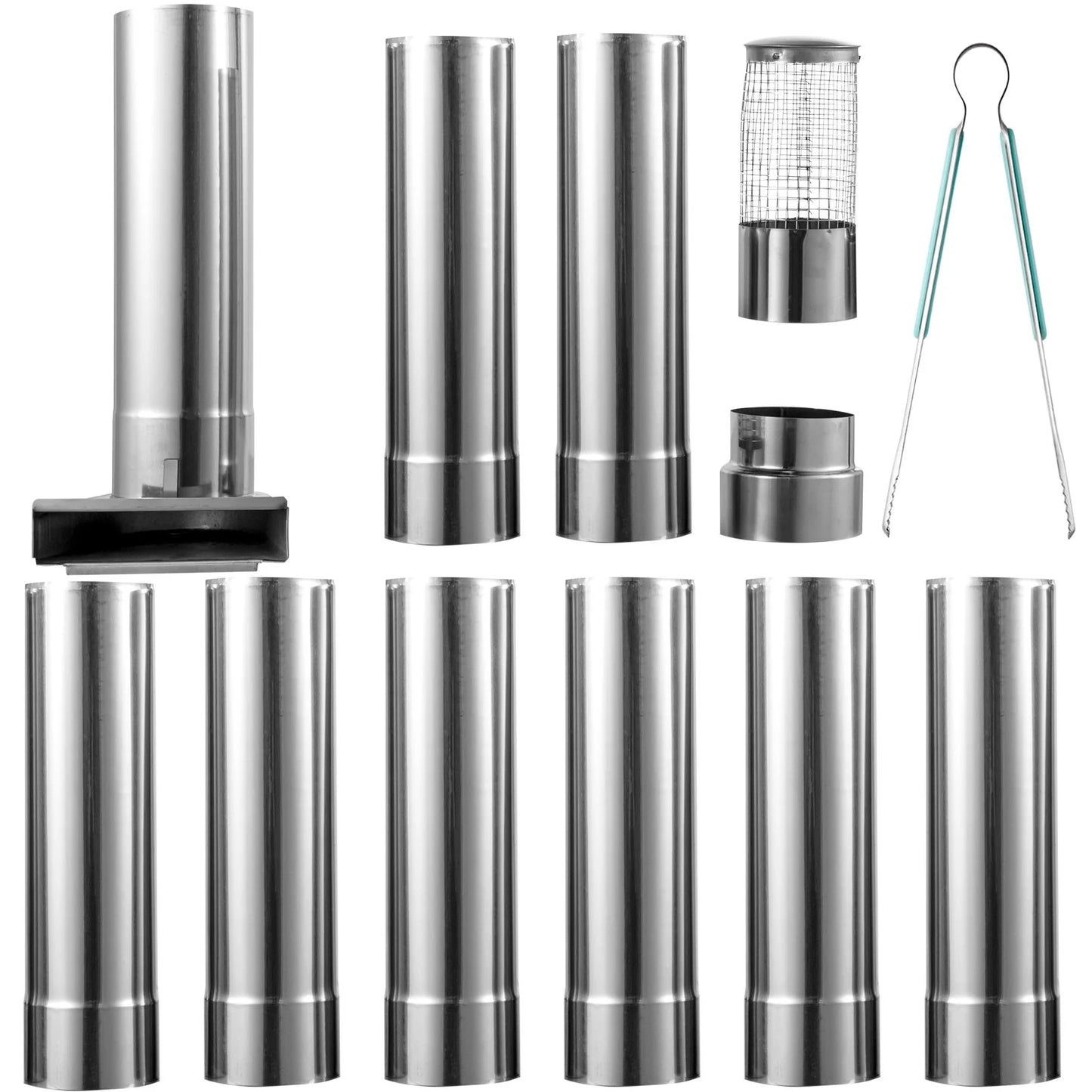 VEVOR Tent Wood Stove,Outdoor Camping Wood Burning Stove Stainless Steel with Folding Pipe,Portable Wood Stove 90.6'' Height Wood Tent Stove for Camping, Tent Heating, Hunting, Outdoor Cooking
