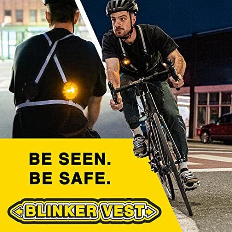 Blinkervest | High Visibility Reflective Cycling, Running, Walking Vest | LED