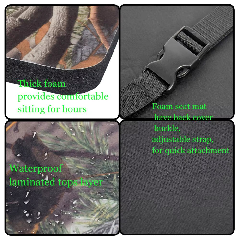 Moisture-Proof EVA Mat Camouflage Cushion Picnic Camping Mat Hunting Seat Hitting Cushion for Outdoor Hunting Camping Fishing