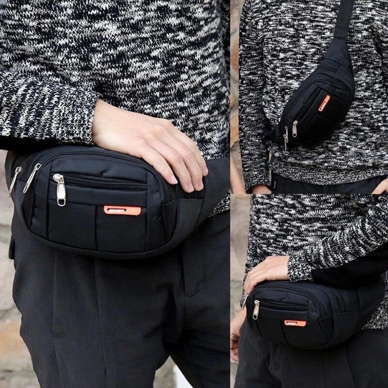 Men Women Fanny Pack Belt Waist Bag Cross Body Sling Shoulder Travel Sport Pouch