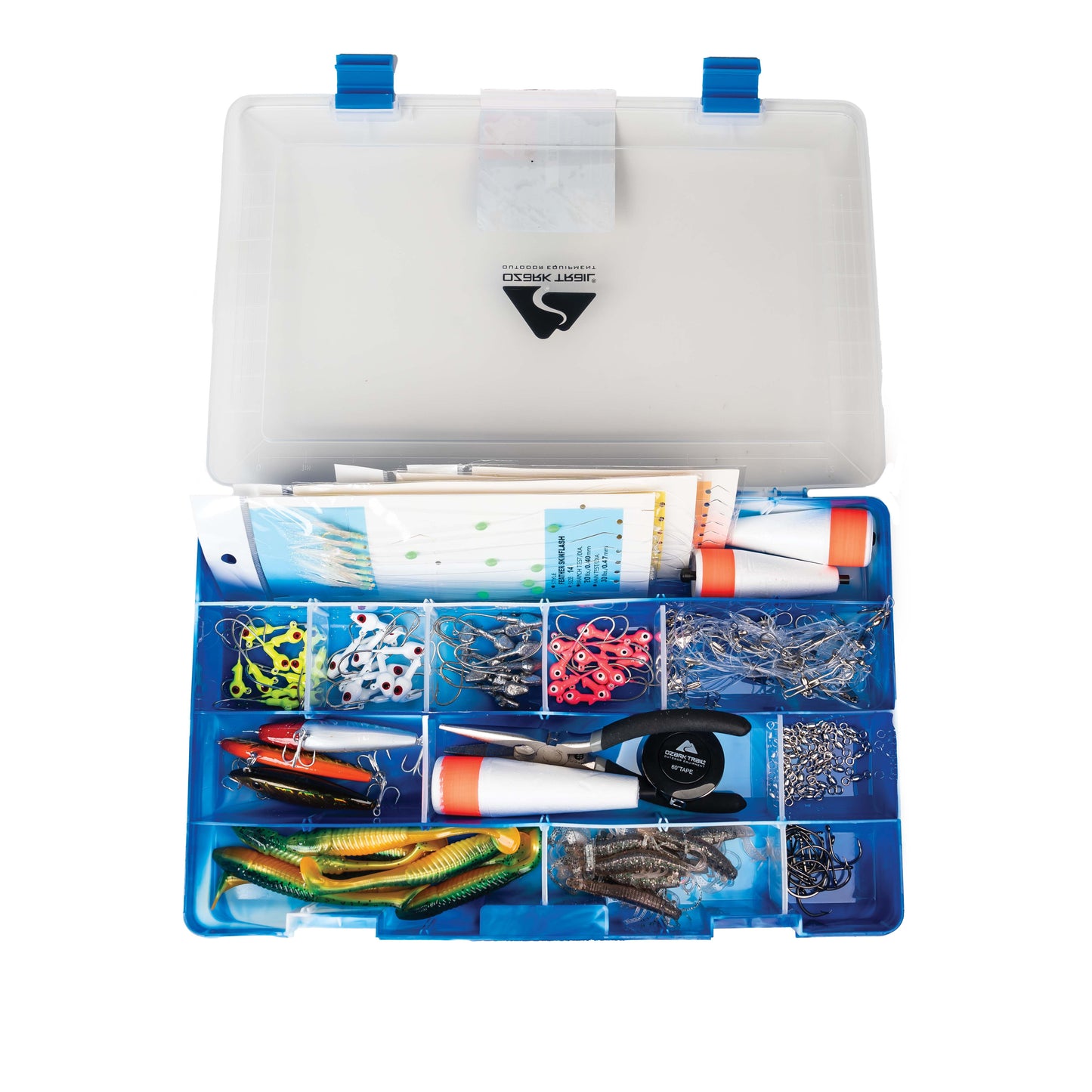 140Pc Saltwater Kit Plastic Fishing Tackle Storage Box Included. Storage Box with Included Tackle