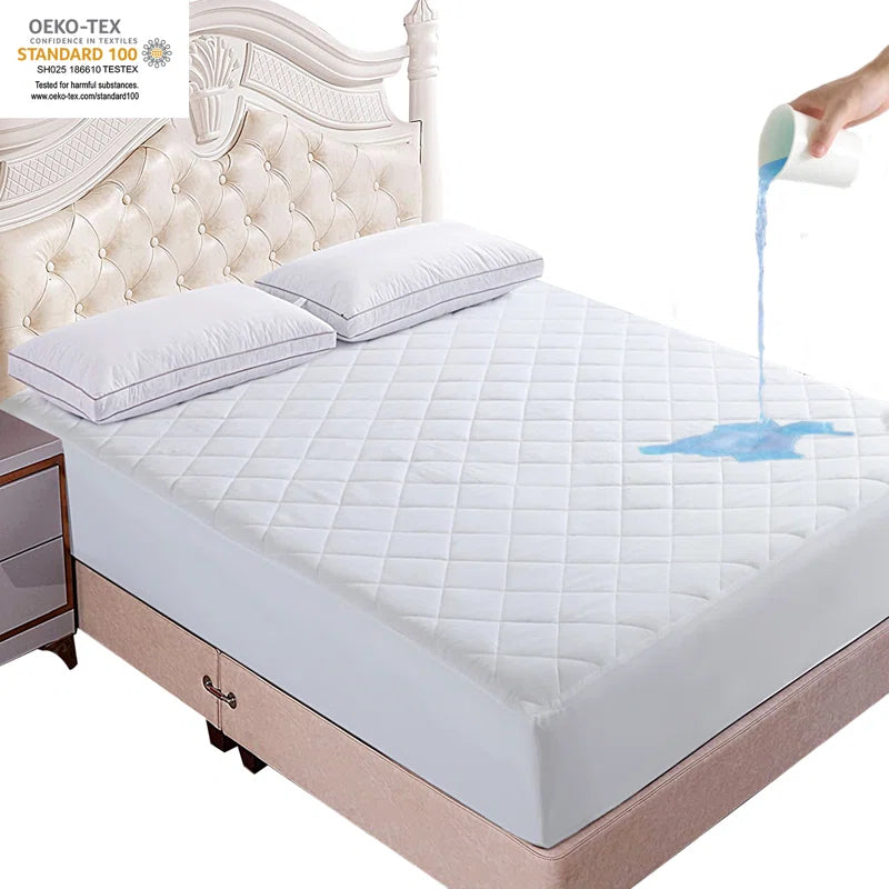 JML Bembry Premium 100% Waterproof Fitted Mattress Protector, Breathable Bed Cover Mattress Cover, Smooth Soft Washable