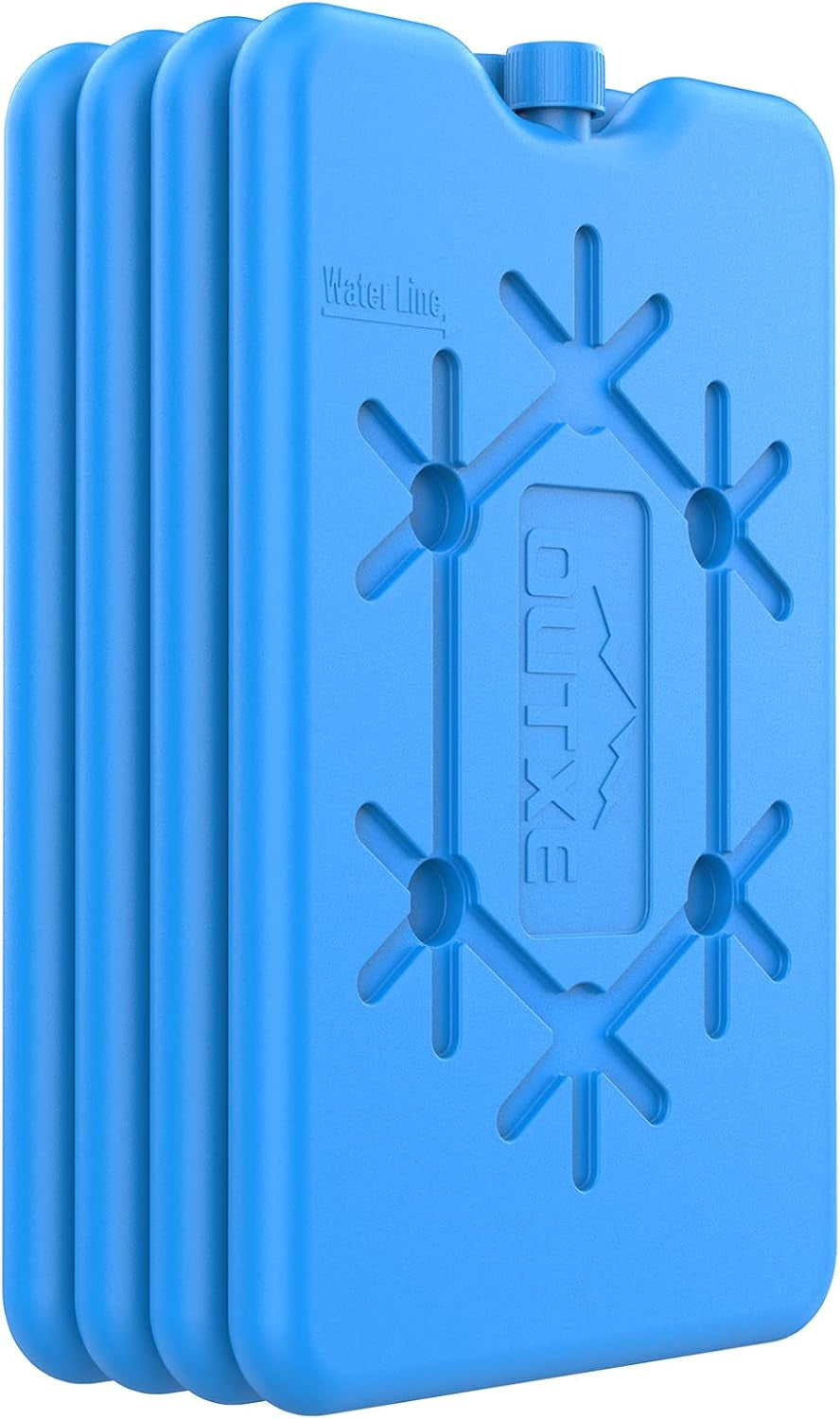 Ice Packs for Lunch Box - Reusable Ultra-Thin Freezer Packs - Long-Lasting Cool Packs for Coolers, Keep Food Fresh and Cold in Lunch Boxes and Breastmilk Bags
