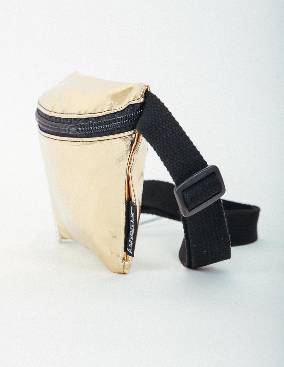 Gold Fanny Pack for Women Crossbody | Metallic Sparkly Fanny Packs for Women | Use: Small Travel Waist Belt Bag, 90S Fanny Pack, 80S Fanny Back, Compact Rave Bags, Festival Cross Body Bum Bag