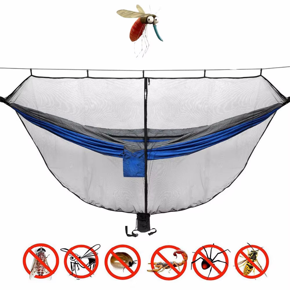 Portable Hammock Mosquito Net Camping Survival Garden Hunting Leisure Hamac Travel Double Person Hamak