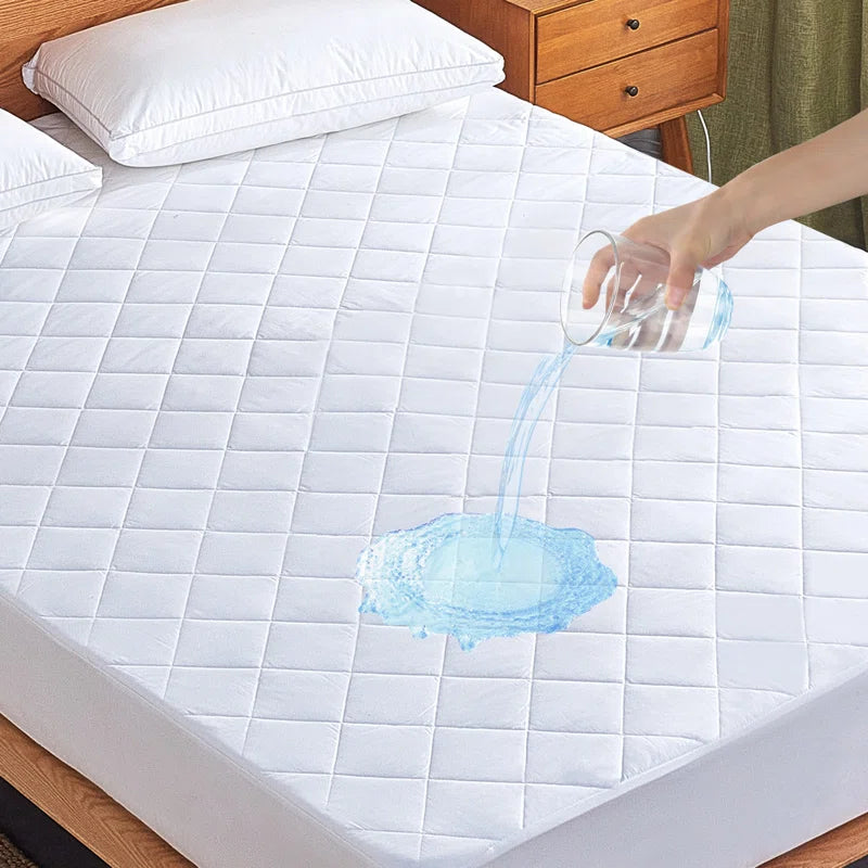 JML Bembry Premium 100% Waterproof Fitted Mattress Protector, Breathable Bed Cover Mattress Cover, Smooth Soft Washable