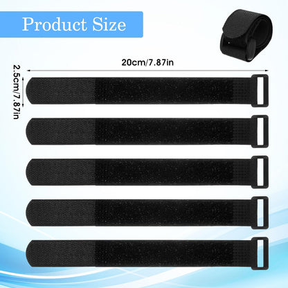 20Pcs Fishing Rod Belt Stretchy Straps & Tackle Ties, Elastic Fishing Rod Holder