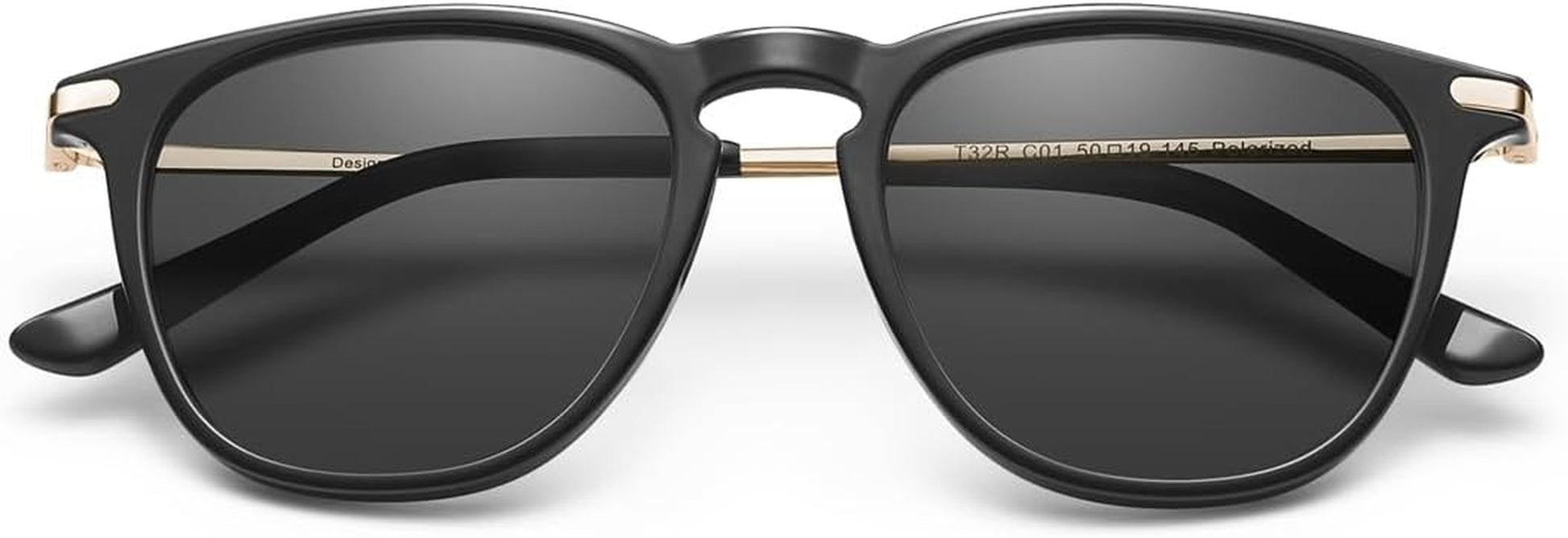 Retro Lightweight Polarized Sunglasses for Women UV Protection, Square Ladies Sunnies Outdoor Driving Eyewears CA32R