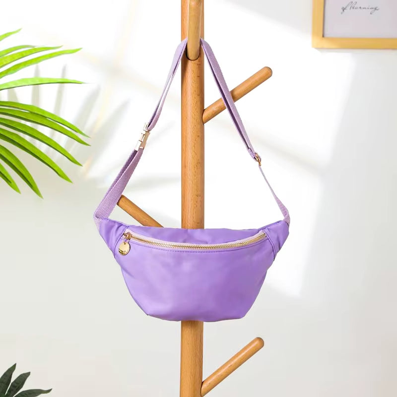 Women Fanny Pack Nylon Belt Bag Fashion Adult Waist Pack Zipper Bum Bag Adjustable Lightweight Multifunction Water-Resistant