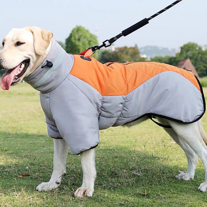 New Winter Dog Coat Waterproof Pet Clothes for Medum Large Dogs Warm Thicken Dog Vest Custome Labrador Jacket