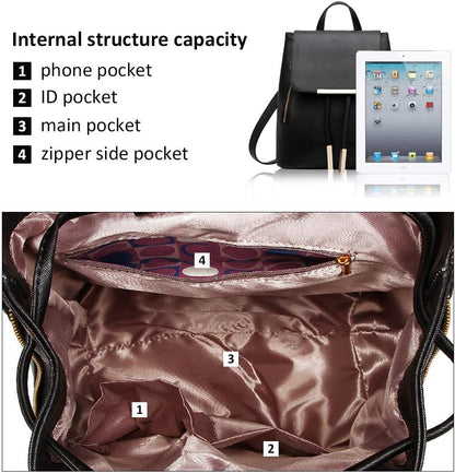 Womens Fashion Travel Backpack Mini Purses Bag Cute Rucksack Multipurpose Shoulder Bag