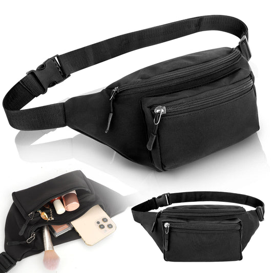 Men Women Fanny Pack Belt Waist Bag Crossbody Chest Sling Shoulder Wallet Sports