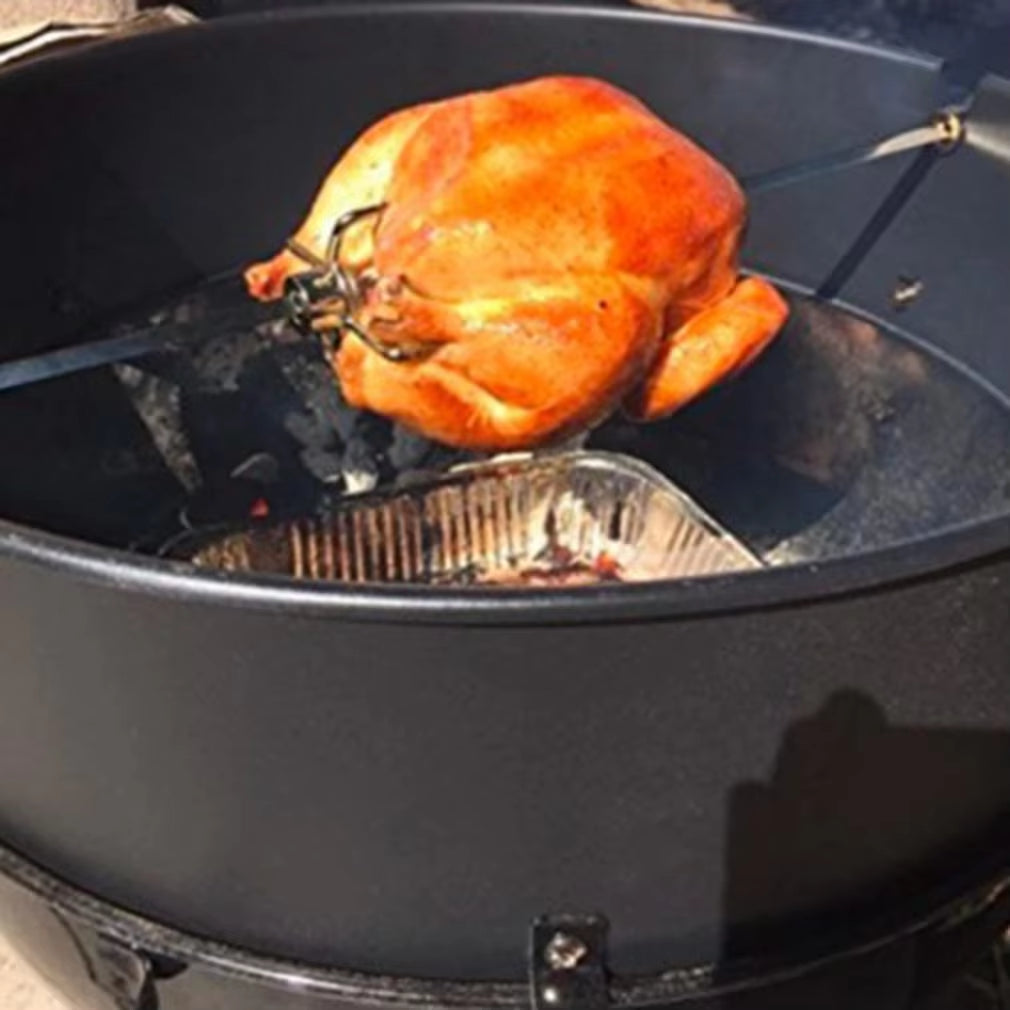 Portable BBQ Rotisserie Forks Stainless Steel Spit BBQ Forks Charcoal Chicken Grill Roast Meat BBQ Fork Tool