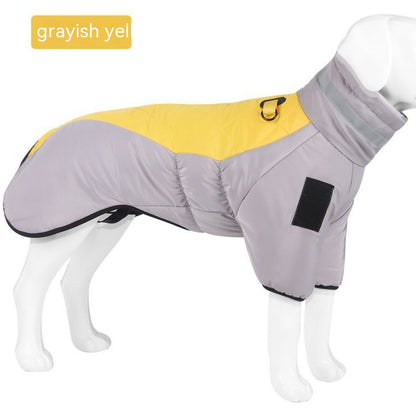 New Winter Dog Coat Waterproof Pet Clothes for Medum Large Dogs Warm Thicken Dog Vest Custome Labrador Jacket