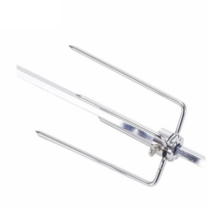 Portable BBQ Rotisserie Forks Stainless Steel Spit BBQ Forks Charcoal Chicken Grill Roast Meat BBQ Fork Tool