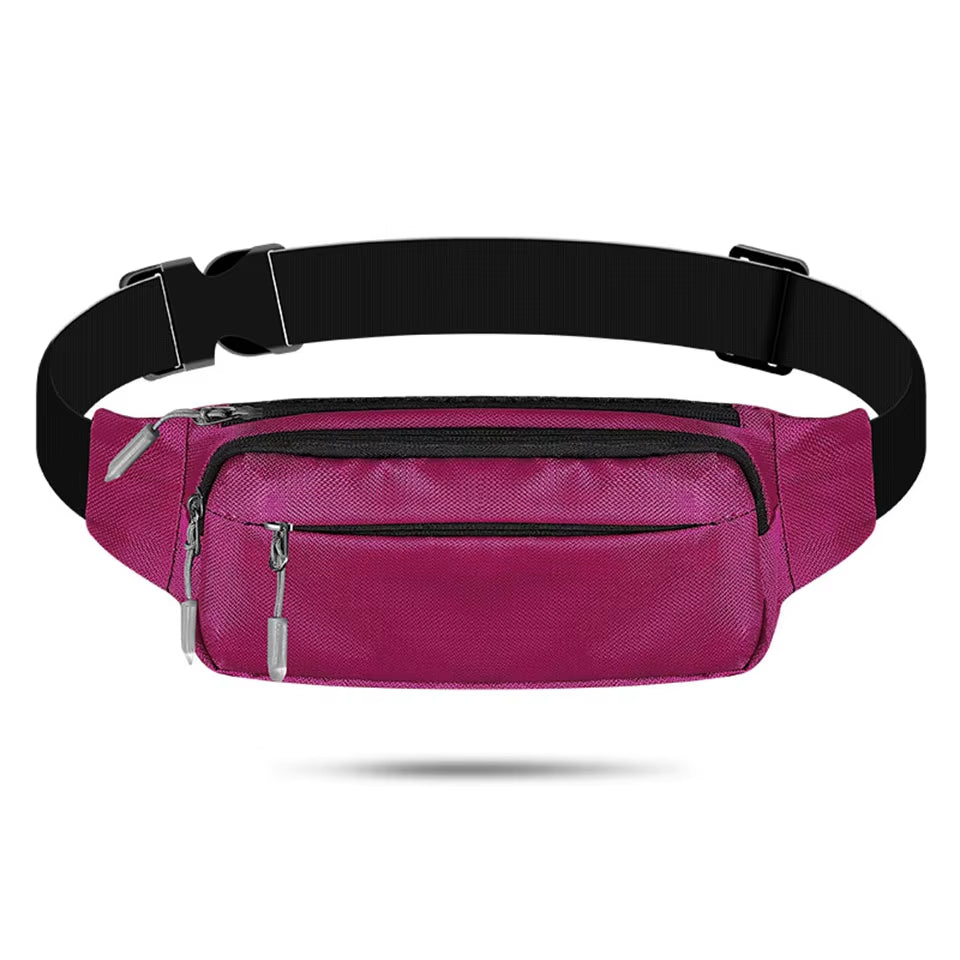 Waterproof Waist Pack Women Sports Running Waist Bag for Men Mobile Phone Holder Belt Bag Gym Fitness Travel Pouch Chest Bags