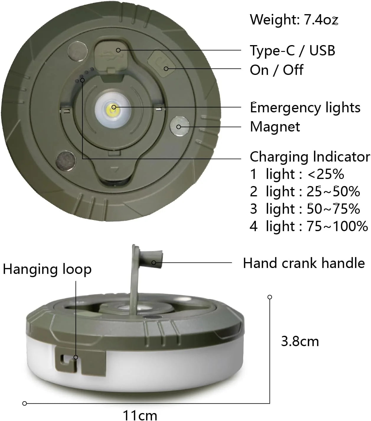 Camping Lights String,4 in 1 Outdoor String Lights,Outdoor Waterproof Portable Stowable String Light,Solar Power and USB Charging String Lights for Camping Yardholiday Decorations