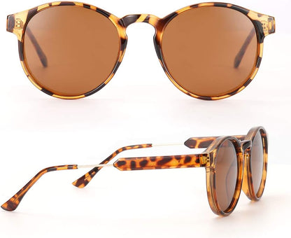 Polarized Sunglasses for Women Retro round Womens Sunglasses Vintage Shades