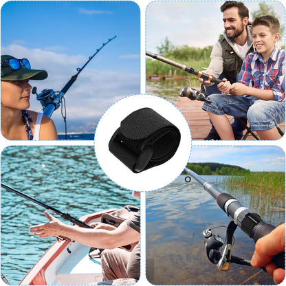 20Pcs Fishing Rod Belt Stretchy Straps & Tackle Ties, Elastic Fishing Rod Holder