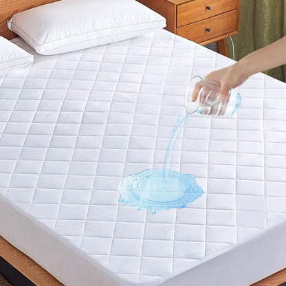 JML Bembry Premium 100% Waterproof Fitted Mattress Protector, Breathable Bed Cover Mattress Cover, Smooth Soft Washable