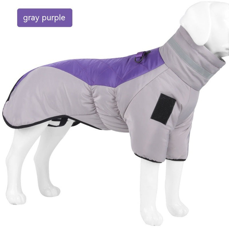 New Winter Dog Coat Waterproof Pet Clothes for Medum Large Dogs Warm Thicken Dog Vest Custome Labrador Jacket