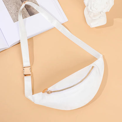 Women Fanny Pack Nylon Belt Bag Fashion Adult Waist Pack Zipper Bum Bag Adjustable Lightweight Multifunction Water-Resistant
